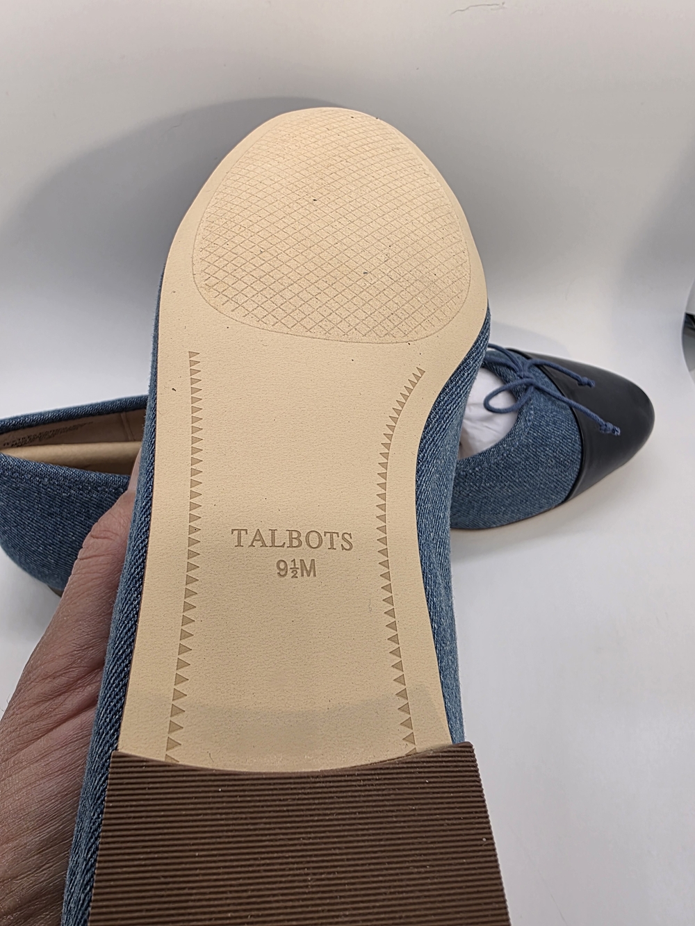 Blair Cap Toe Ballet Flats - Denim - Picture 5 of 6
